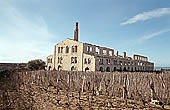 Sicily, Ragusa coast, old factory at Sampieri beach